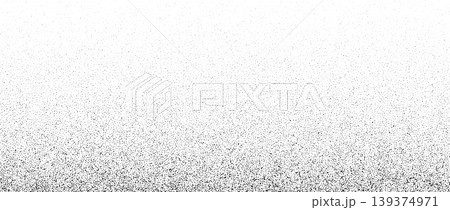 Stipple grain gradient background. Dotted noise sand texture. Black sprayed dots surface. Faded grunge dust gritty overlay. Halftone speckles, particles, specks wallpaper. Vector rough grit backdrop Stipple grain gradient background. Dotted noise sand texture. Black sprayed dots surface. Faded grunge dust gritty overlay. Halftone speckles, particles, specks wallpaper. Vector rough grit backdrop 139374971