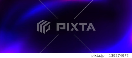 Purple blue neon light leak background. Old film bokeh flare overlay. Vintage photo filter texture. Exposed saturated photography effect wallpaper. Vector aged blur ultraviolet gradient leak backdrop 139374975