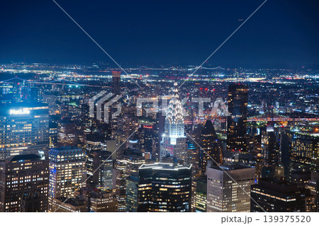 エンパイアステートビルからの夜景/ニューヨーク エンパイアステートビルからの夜景/ニューヨーク 139375520