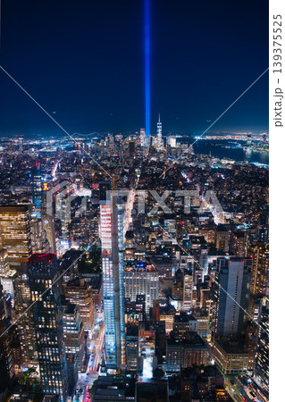 エンパイアステートビルからの夜景／ニューヨーク 139375525