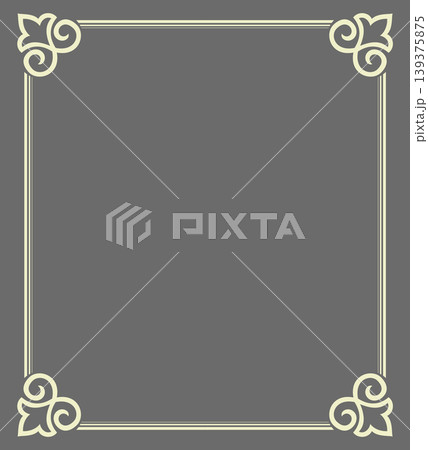 Decorative frame Elegant vector element for design in Eastern style, place for text. Floral gray and beige frame. Lace illustration for invitations and greeting cards Decorative frame Elegant vector element for design in Eastern style, place for text. Floral gray and beige frame. Lace illustration for invitations and greeting cards 139375875
