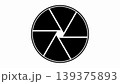 A simple black and white vector icon of a camera shutter or aperture. This graphic symbol is perfect for photography, lens focus, optical settings, and creative media design projects. A simple black and white vector icon of a camera shutter or aperture. This graphic symbol is perfect for photography, lens focus, optical settings, and creative media design projects. 139375893