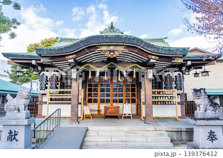 大阪長柄 長柄八幡宮 拝殿(鎌倉時代に石清水八幡宮からの勧請、創建) 大阪長柄 長柄八幡宮 拝殿(鎌倉時代に石清水八幡宮からの勧請、創建) 139376412