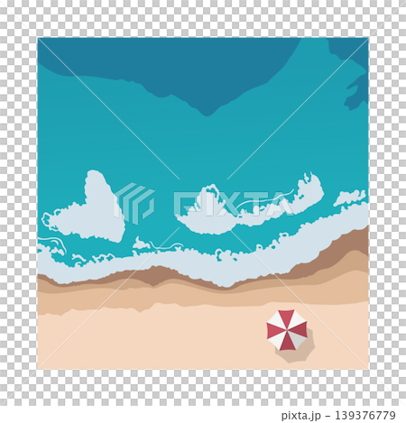 Beach clipart aerial view stock vector illustration Beach clipart aerial view stock vector illustration 139376779