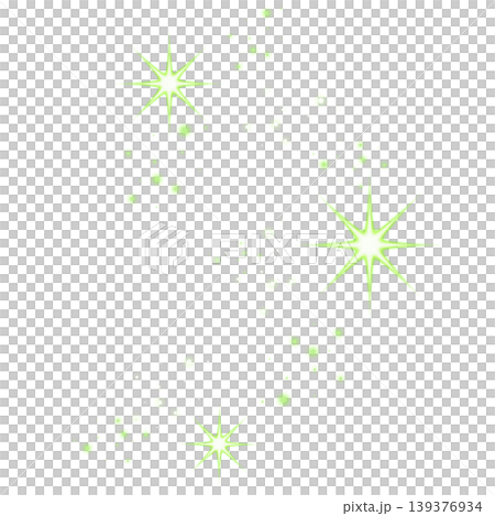 Yellow-green sparkling light and glowing particles Yellow-green sparkling light and glowing particles 139376934