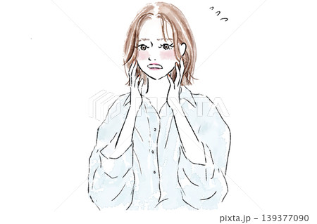 困る女性 困る女性 139377090