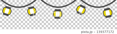 Yellow lantern garland Yellow lantern garland 139377172
