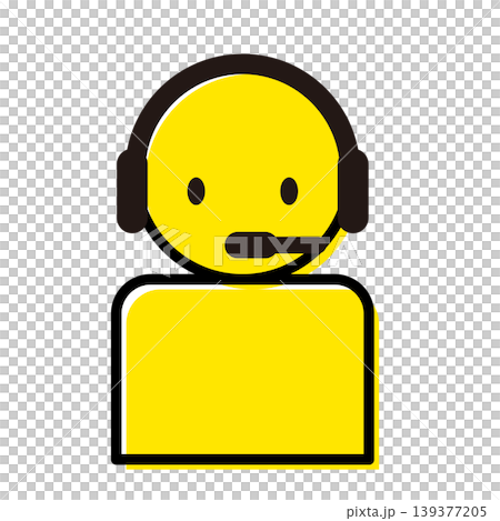 Icon of an operator working at a call center Icon of an operator working at a call center 139377205