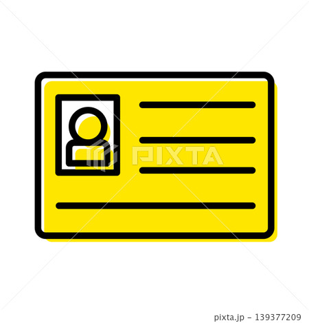 IDカードと身分証明書のビジネスアイコンイラスト 139377209