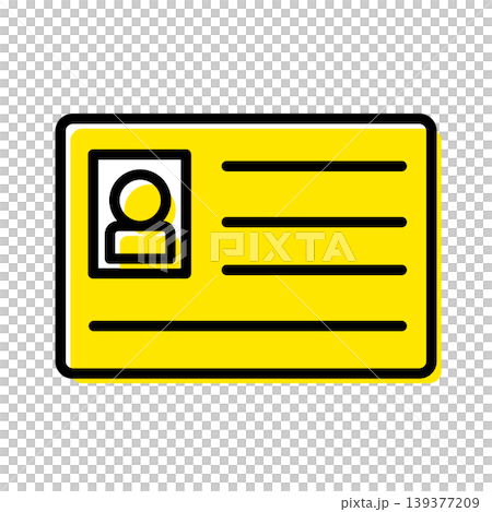 IDカードと身分証明書のビジネスアイコンイラスト 139377209