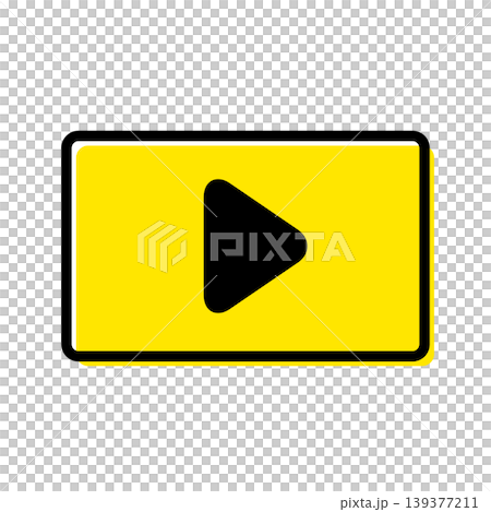 Simple video icon with play button for business documents Simple video icon with play button for business documents 139377211