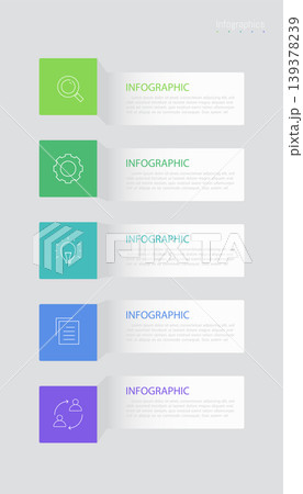 Infographic 5 options design elements for your business data. Vector Illustration. Infographic 5 options design elements for your business data. Vector Illustration. 139378239