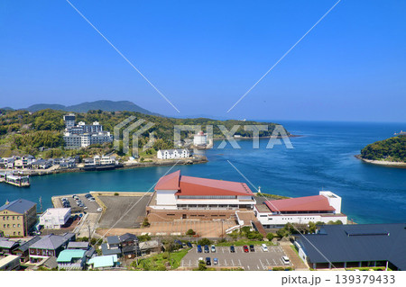 平戸城・天守閣からの眺望(長崎県・平戸市) 平戸城・天守閣からの眺望(長崎県・平戸市) 139379433