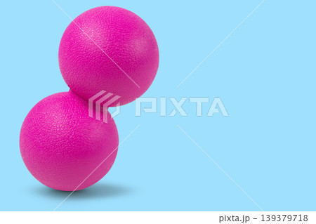 Double peanut massage ball for fitness and MFR, silicone trigger point massager for back and neck. Double peanut massage ball for fitness and MFR, silicone trigger point massager for back and neck. 139379718