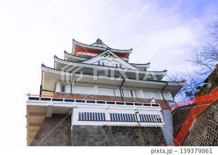 下から見上げた熱海城 下から見上げた熱海城 139379861