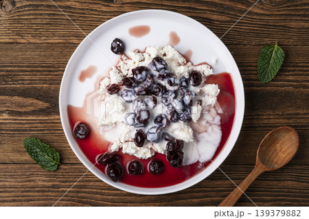 Healthy Breakfast with Cottage Cheese Healthy Breakfast with Cottage Cheese 139379882