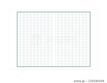 400字詰め原稿用紙のイラスト 400字詰め原稿用紙のイラスト 139380504