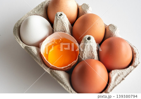 Eco Friendly Easter Eggs in Carton Eco Friendly Easter Eggs in Carton 139380794