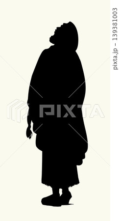 Vector drawing. Jewish man praying God 139381003