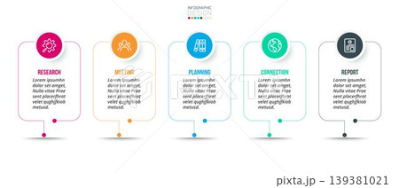 Business concept infographic template with option. Business concept infographic template with option. 139381021