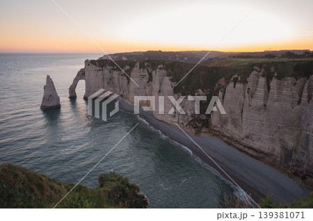 Cliffs and Waters of Etretat 139381071