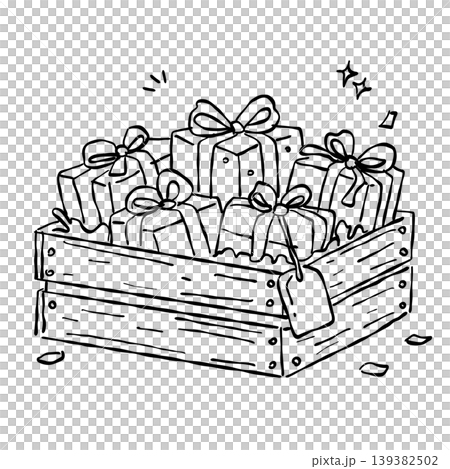 Rustic Gift Crate Clipart Wooden Box Presents Bundle Birthday Gifts Set Farmhouse Country Party Illustration Rustic Gift Crate Clipart Wooden Box Presents Bundle Birthday Gifts Set Farmhouse Country Party Illustration 139382502
