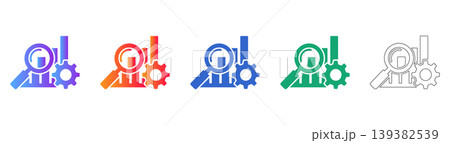 Business Data Analysis Icon Set icon set 139382539
