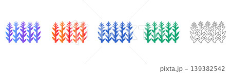 Organic Growth and Development Icons icon set 139382542