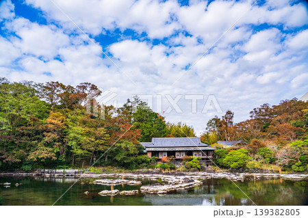 （静岡県）三島市楽寿園　小浜池と楽寿館 139382805