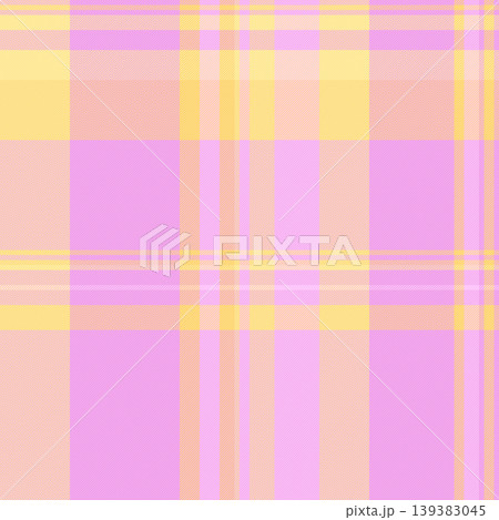 Gentle check textile texture, new york seamless tartan background. Event fabric vector plaid pattern in light and magenta colors. 139383045