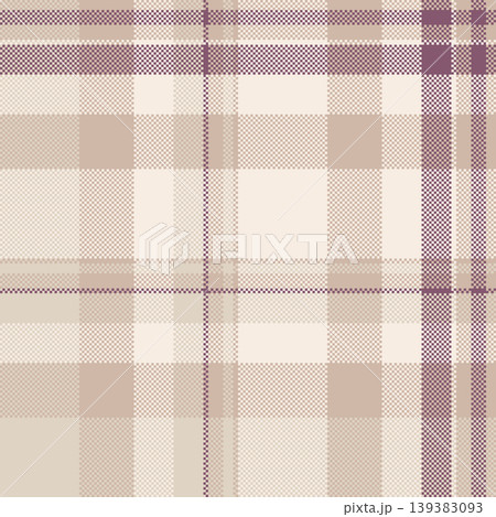 Plain pattern fabric texture, woman seamless background check. Eps vector tartan textile plaid in light and linen colors. 139383093
