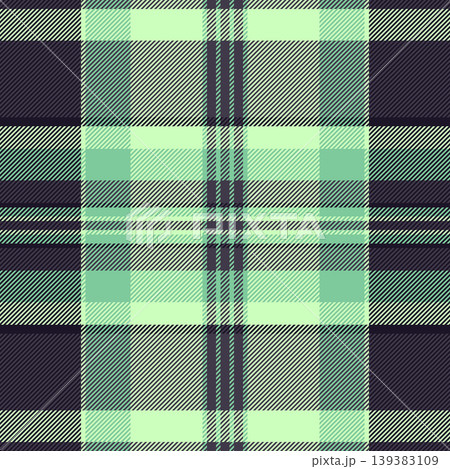 Aesthetic fabric check texture, sample pattern plaid vector. Wear tartan textile seamless background in dark and light colors. 139383109