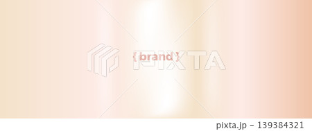 Beige rose and gold gradient with a dreamy cream center glow and soft metallic shimmer. Fuzzy beige tones and rose pink ombre on a warm vector surface. Gentle gradation for luxury beauty template 139384321