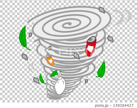 台風のイラスト素材2 139384427