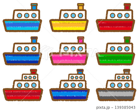 船のイラスト素材セット3 船のイラスト素材セット3 139385043