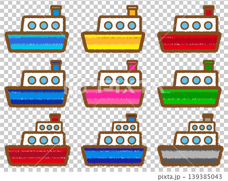 船のイラスト素材セット3 船のイラスト素材セット3 139385043
