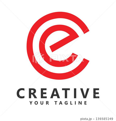 Minimalist Logo Icon with Creative Letter E Emblem Minimalist Logo Icon with Creative Letter E Emblem 139385149