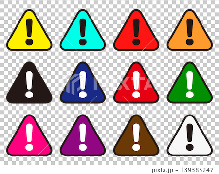 Warning Mark Illustration Set 2 Warning Mark Illustration Set 2 139385247