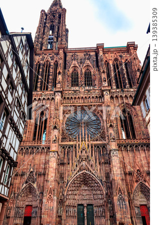 Strasbourg Cathedral or the Cathedral of Our Lady of Strasbourg in Strasbourg, France 139385309