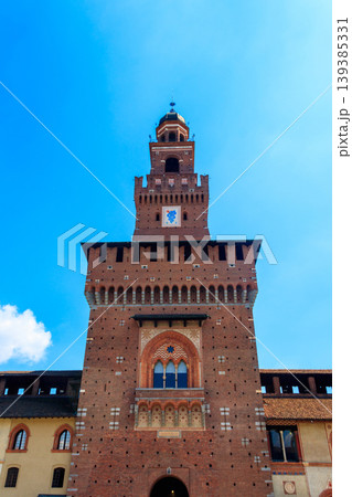 Sforza Castle (Castello Sforzesco) in Milan, Italy Sforza Castle (Castello Sforzesco) in Milan, Italy 139385331
