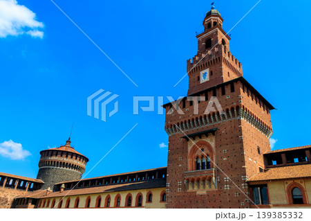 Sforza Castle (Castello Sforzesco) in Milan, Italy Sforza Castle (Castello Sforzesco) in Milan, Italy 139385332