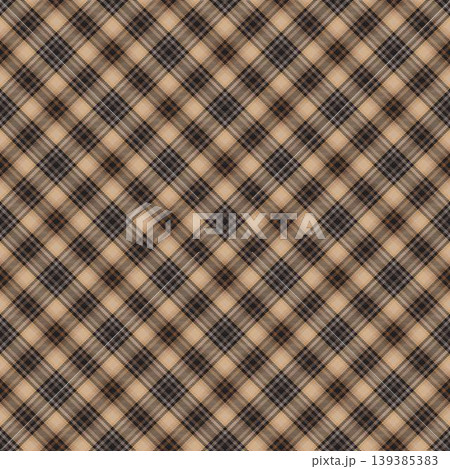 Brown Diagonal Plaid Tartan Seamless Surface Pattern Design For Fashion Textiles Brown Diagonal Plaid Tartan Seamless Surface Pattern Design For Fashion Textiles 139385383