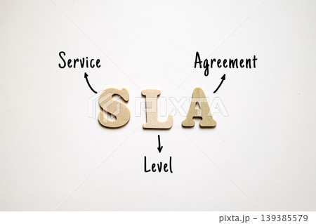 SLA Service Level Agreement - formal contract defining expected service standards performance metrics and responsibilities between provider and client 139385579