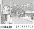 Quiet Japanese residential street with bus stop and stairs leading up hill pencil sketch Quiet Japanese residential street with bus stop and stairs leading up hill pencil sketch 139385798