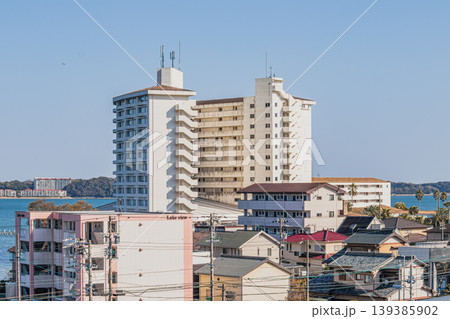 浜松市の三ヶ日温泉と猪鼻湖の風景(静岡県) 139385902