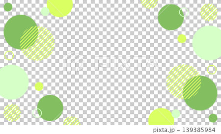 Natural green polka dot Memphis frame abstract geometric background material 16:9 vector Natural green polka dot Memphis frame abstract geometric background material 16:9 vector 139385984