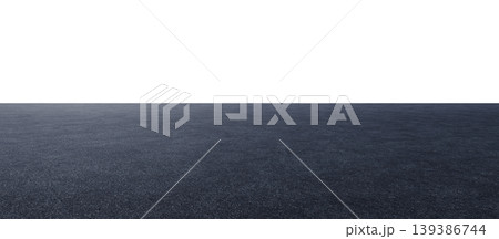 Dark asphalt road surface isolated white background 139386744