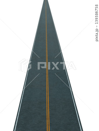 3d rendering empty asphalt highway extending into the distance 3d rendering empty asphalt highway extending into the distance 139386758