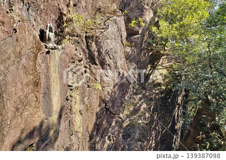篠栗　若杉山　はさみ岩付近の絶壁 139387098