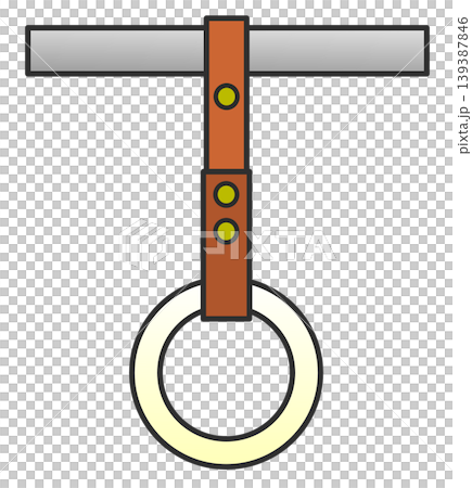 電車やバスで安全の為に持つ吊り革のイラスト 139387846